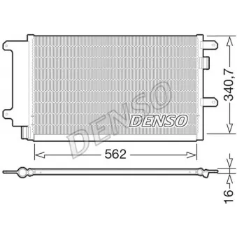 Condenseur, climatisation DENSO DCN12003