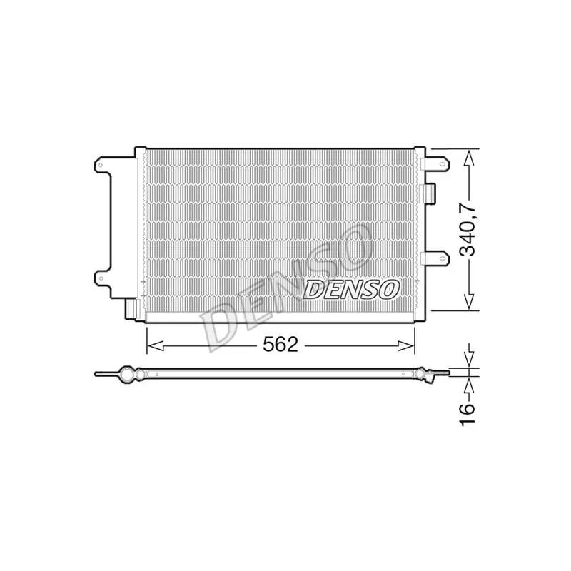 Condenseur, climatisation DENSO DCN12003