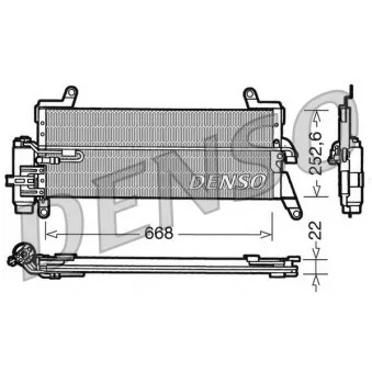 Condenseur, climatisation DENSO DCN13010