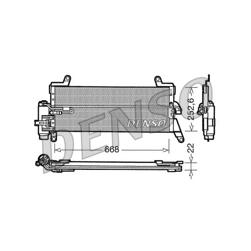 Condenseur, climatisation DENSO DCN13010