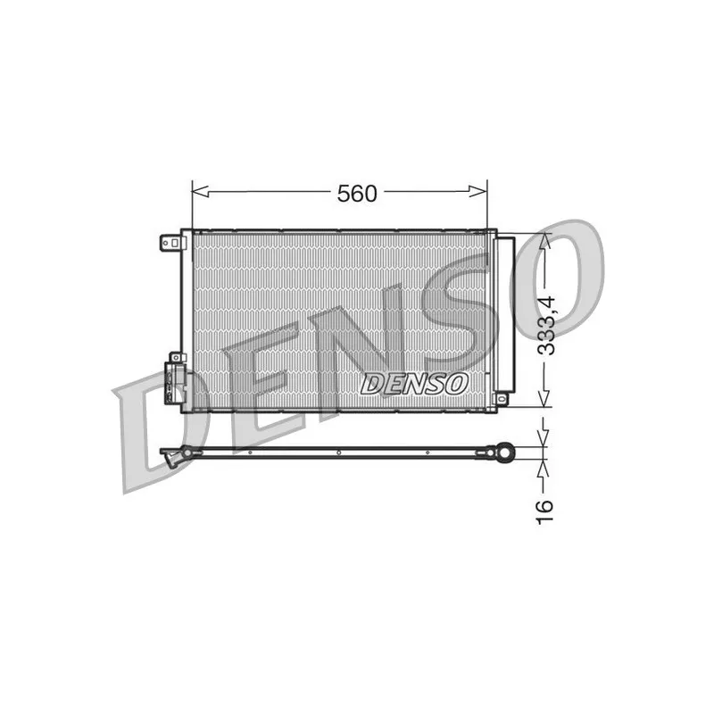 Condenseur, climatisation DENSO DCN13109