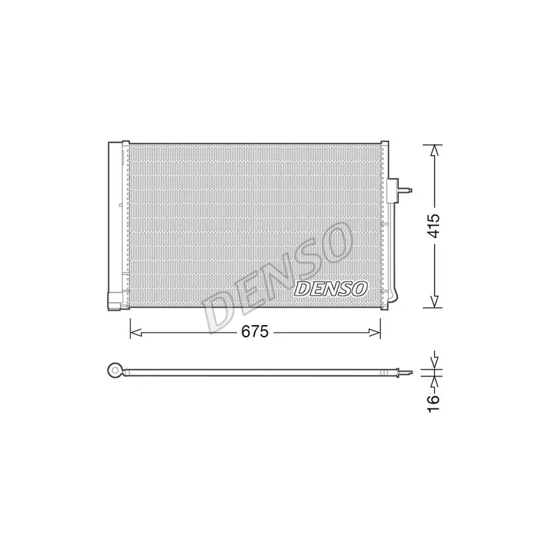 Condenseur, climatisation DENSO DCN15001