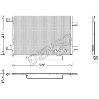 Condenseur, climatisation DENSO DCN17004