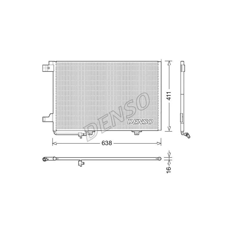 Condenseur, climatisation DENSO DCN17007