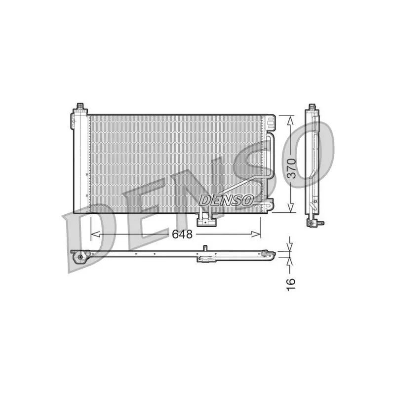 Condenseur, climatisation DENSO DCN17021