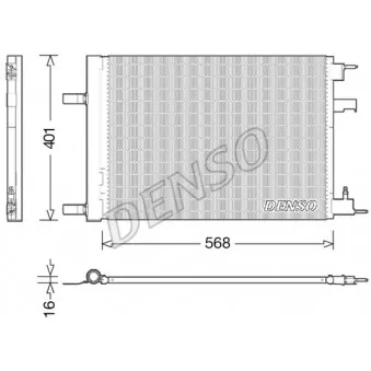 Condenseur, climatisation DENSO DCN20014