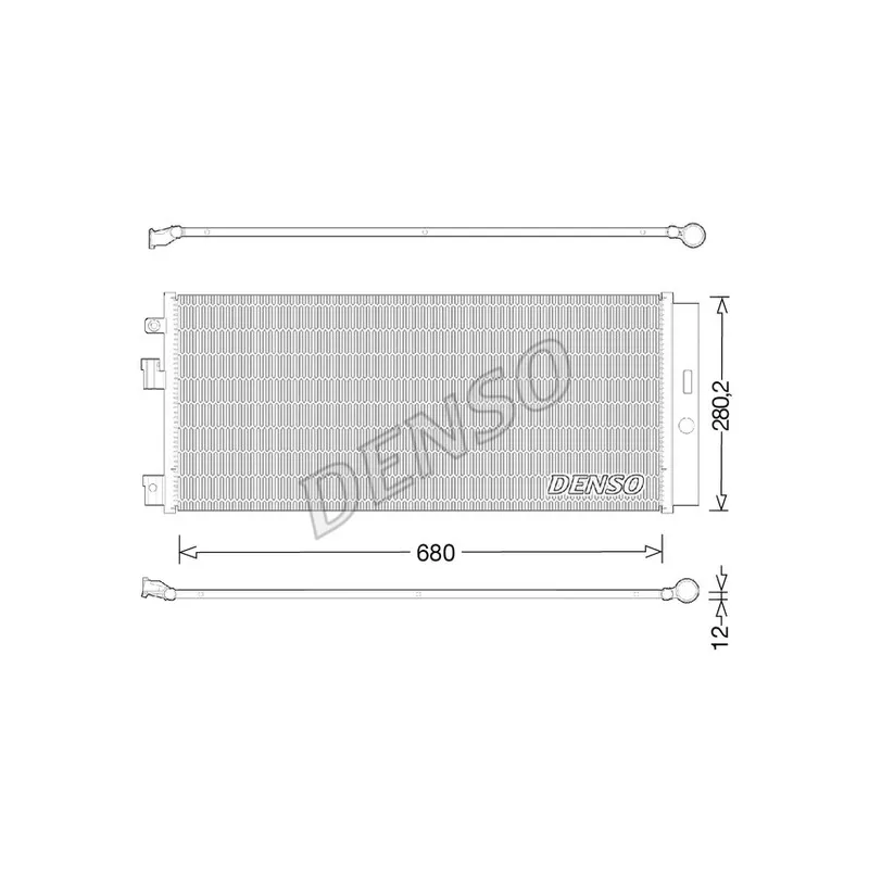 Condenseur, climatisation DENSO DCN20023