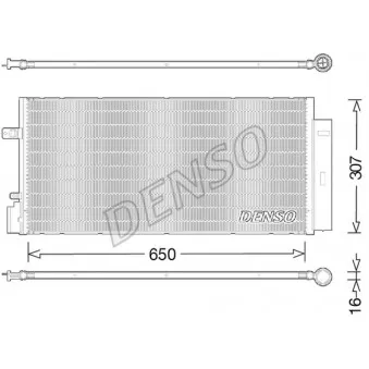 Condenseur, climatisation DENSO DCN20024