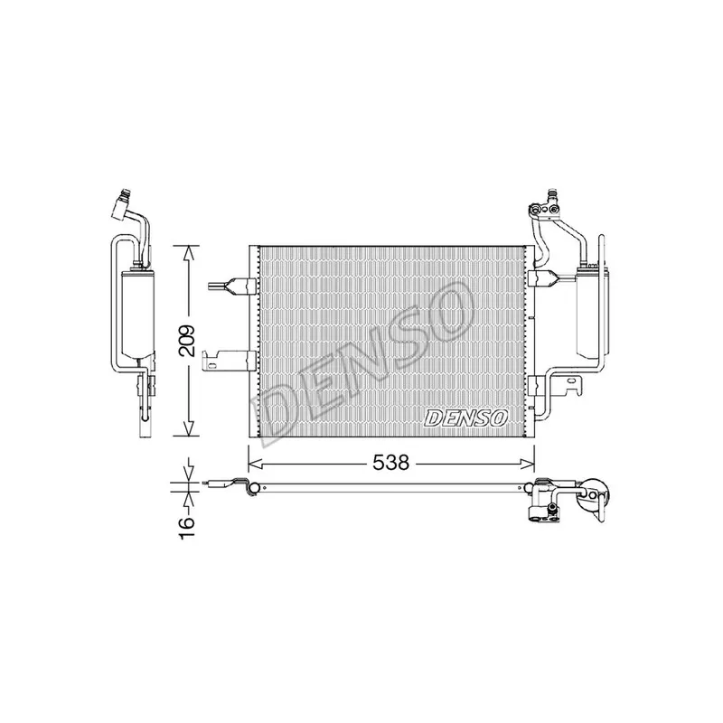 Condenseur, climatisation DENSO DCN20026