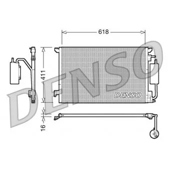 Condenseur, climatisation DENSO DCN20028