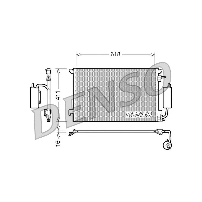 Condenseur, climatisation DENSO DCN20035