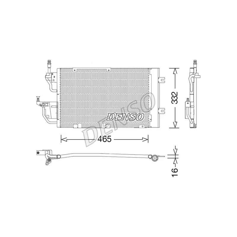 Condenseur, climatisation DENSO DCN20037