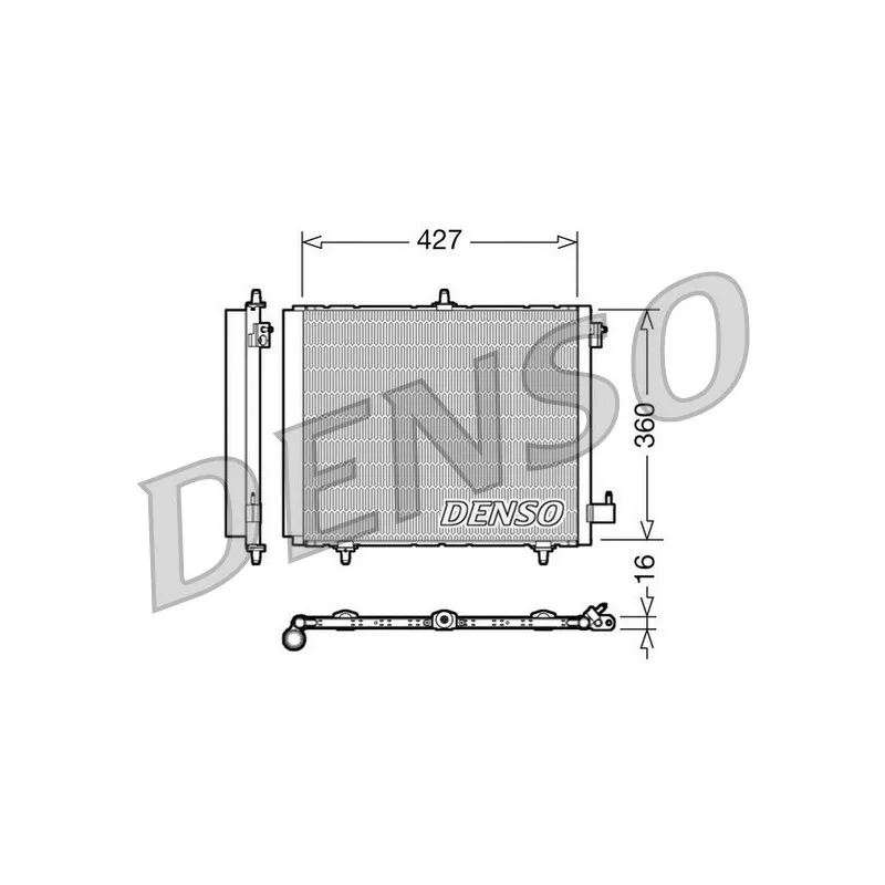 Condenseur, climatisation DENSO DCN21009