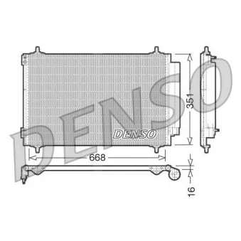 Condenseur, climatisation DENSO DCN21017