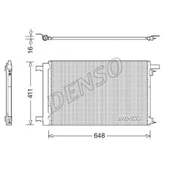 Condenseur, climatisation DENSO DCN21021