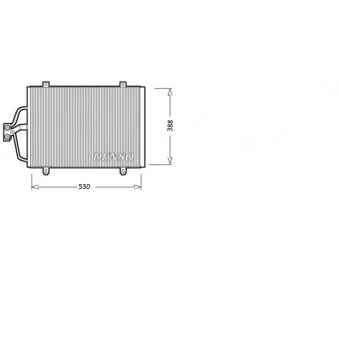 Condenseur, climatisation DENSO DCN23003