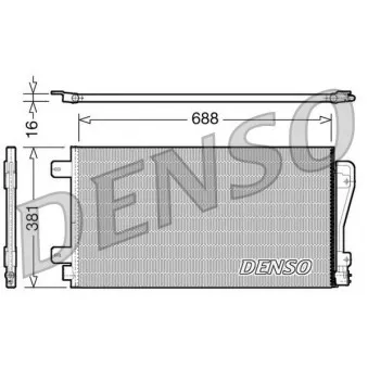 Condenseur, climatisation DENSO DCN23014