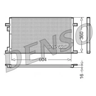 Condenseur, climatisation DENSO DCN23019