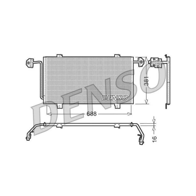 Condenseur, climatisation DENSO DCN23023