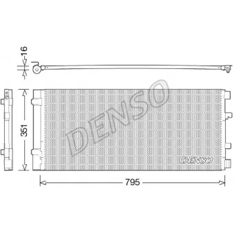 Condenseur, climatisation DENSO DCN23037