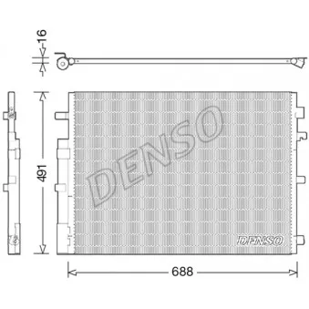 Condenseur, climatisation DENSO DCN23050