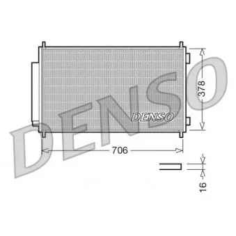 Condenseur, climatisation DENSO