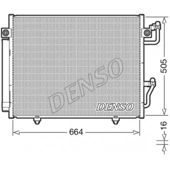 Condenseur, climatisation DENSO DCN45005