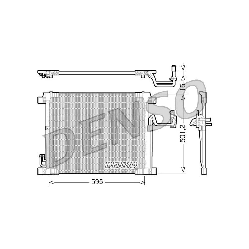 Condenseur, climatisation DENSO DCN46012