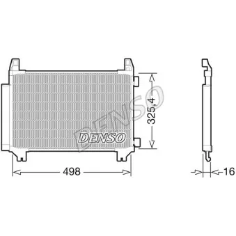 Condenseur, climatisation DENSO DCN50028