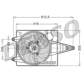 Ventilateur, refroidissement du moteur DENSO DER01004