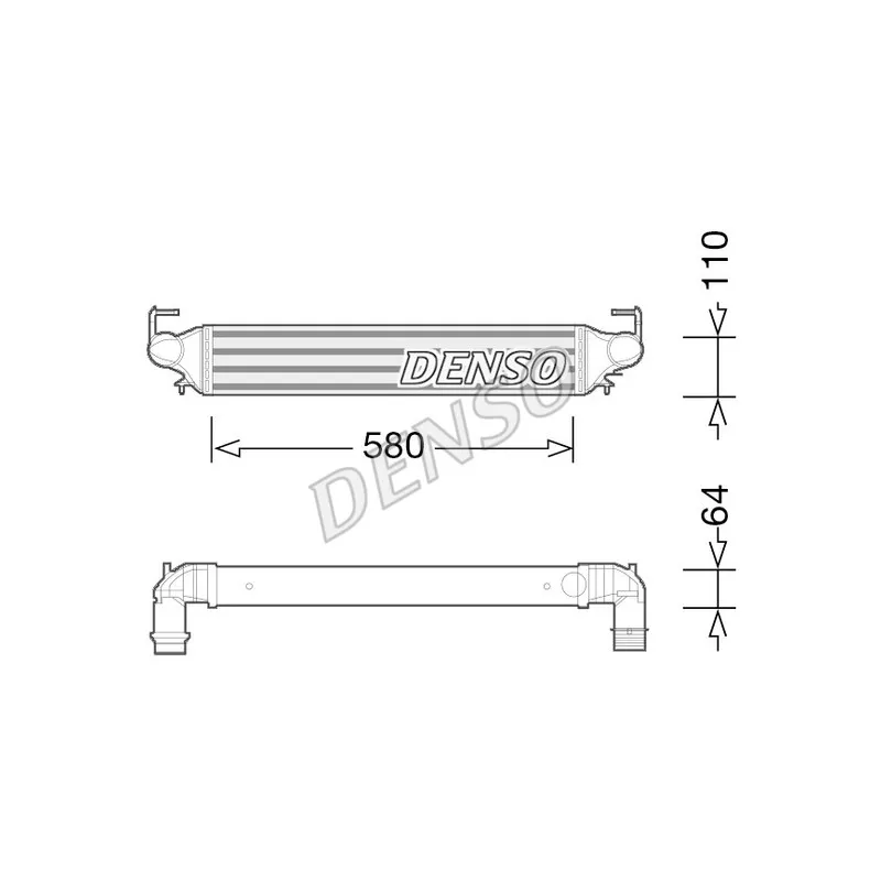 Intercooler, échangeur DENSO DIT09118