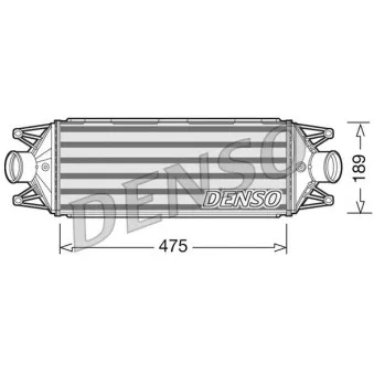 Intercooler, échangeur DENSO DIT12002