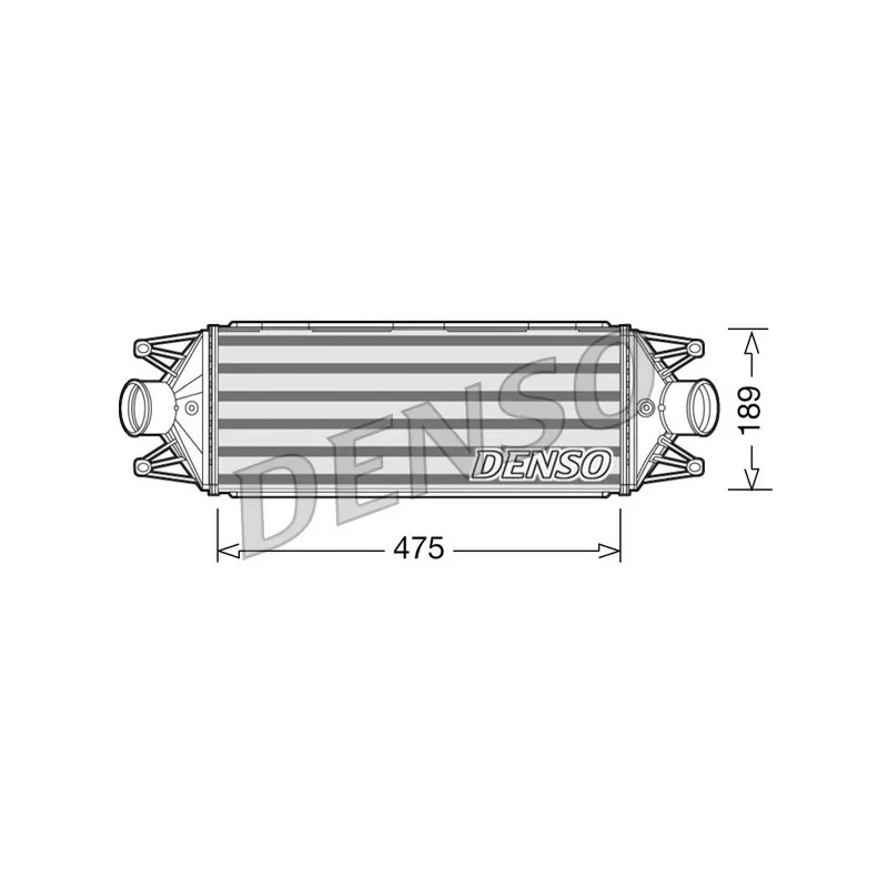 Intercooler, échangeur DENSO DIT12002