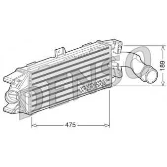 Intercooler, échangeur DENSO DIT12003