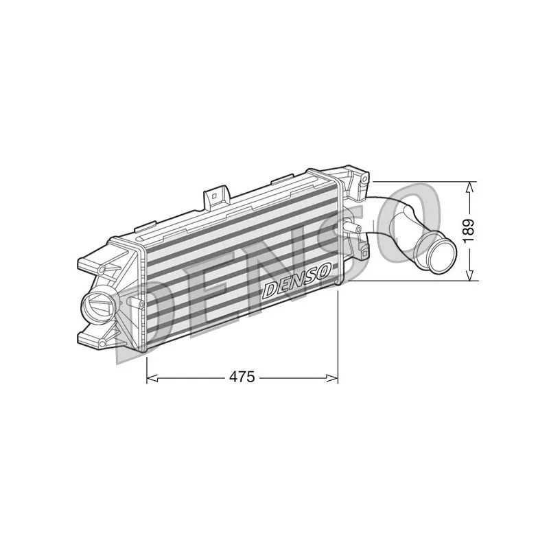 Intercooler, échangeur DENSO DIT12003