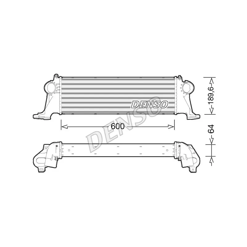 Intercooler, échangeur DENSO DIT12004