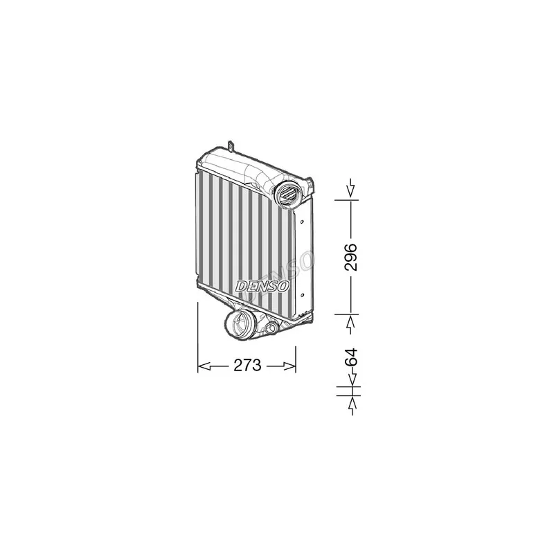 Intercooler, échangeur DENSO DIT28022