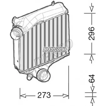 Intercooler, échangeur DENSO DIT28023