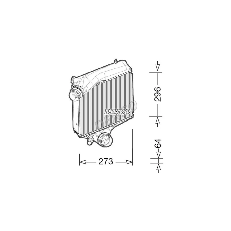 Intercooler, échangeur DENSO DIT28023