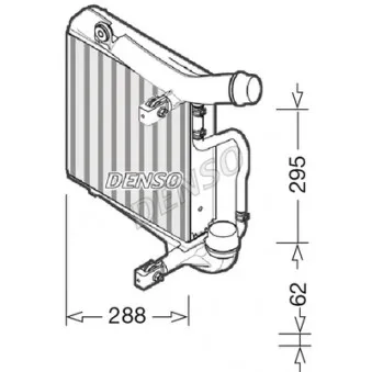 Intercooler, échangeur DENSO DIT28025