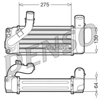 Intercooler, échangeur DENSO DIT50001