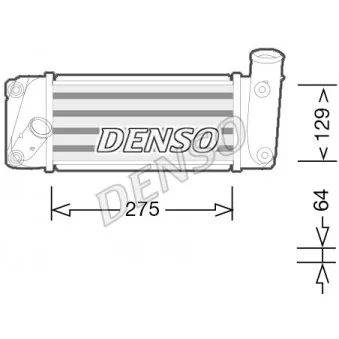 Intercooler, échangeur DENSO DIT50009