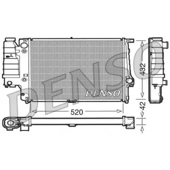 Radiateur, refroidissement du moteur DENSO DRM05065