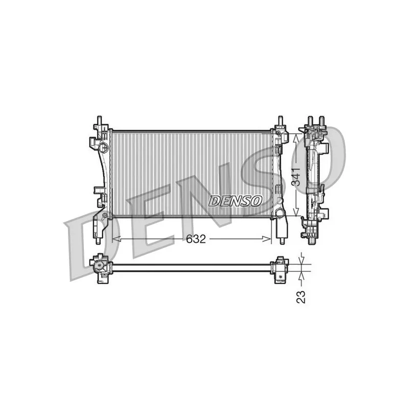 Radiateur, refroidissement du moteur DENSO DRM07040