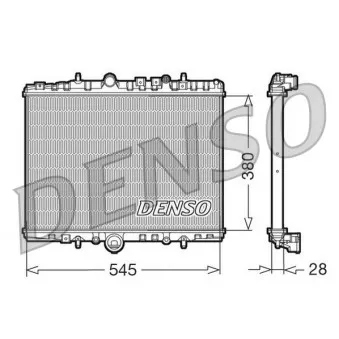 Radiateur, refroidissement du moteur DENSO DRM07056