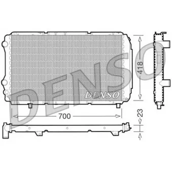 Radiateur, refroidissement du moteur DENSO DRM09077