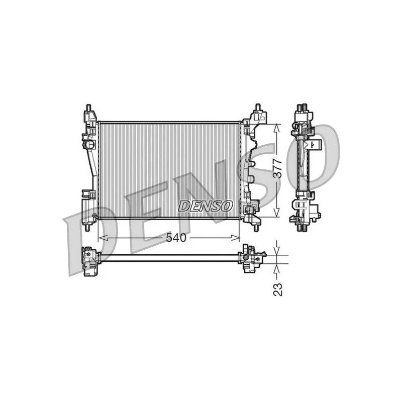 Radiateur, refroidissement du moteur DENSO DRM09109