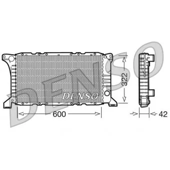 Radiateur, refroidissement du moteur DENSO DRM10097