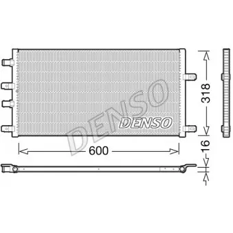 Radiateur, refroidissement du moteur DENSO DRM12011