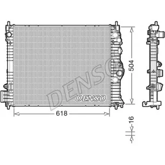 Radiateur, refroidissement du moteur DENSO DRM15010